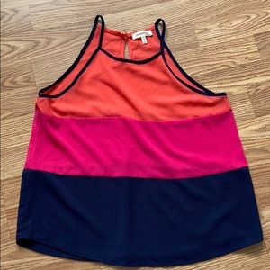 Color Block Tank Top